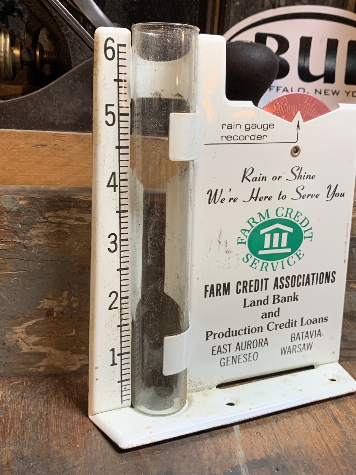 vintage rain gauge farm credit buffalo NY 🦬