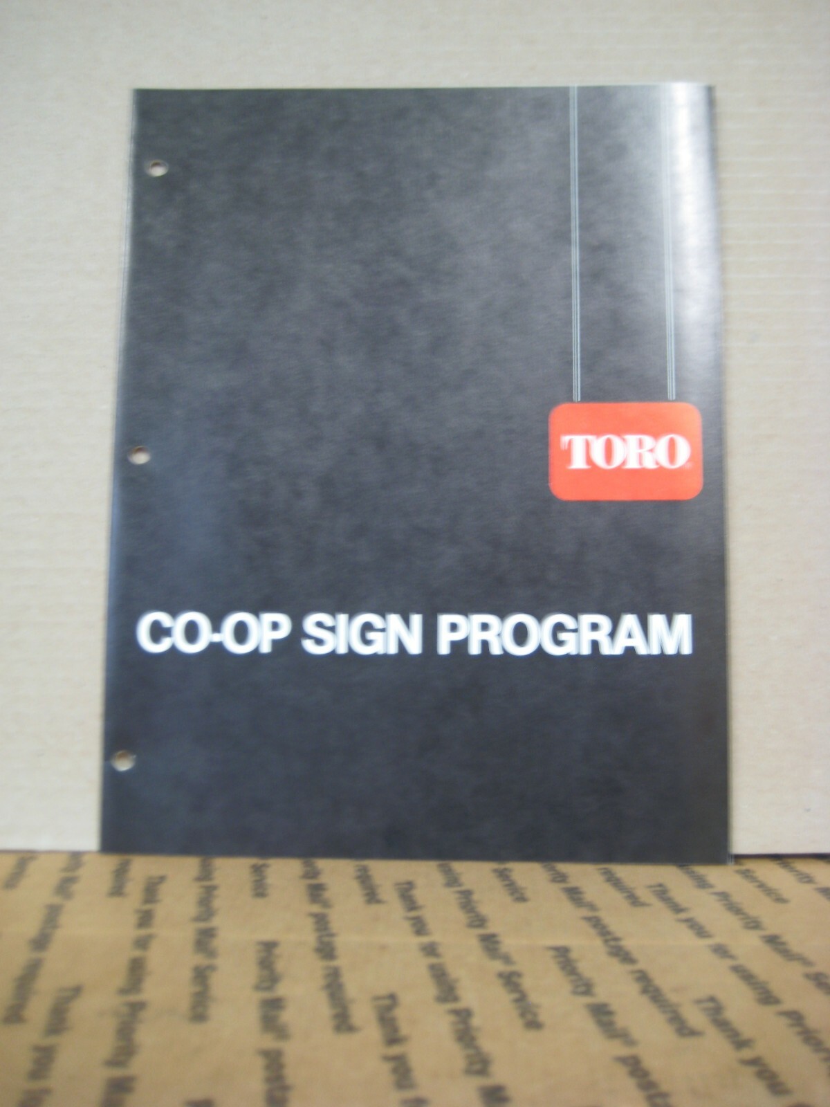 Vintage Original Toro CO-OP Sign Program Catalog1984