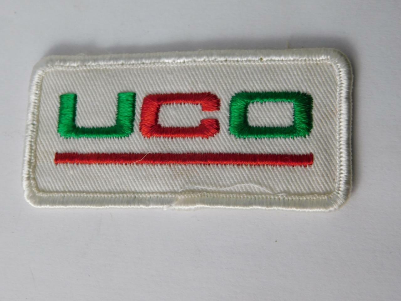 UCO VINTAGE HAT JACKET PATCH AGRICULTURE FARM ADVERTISING BADGE