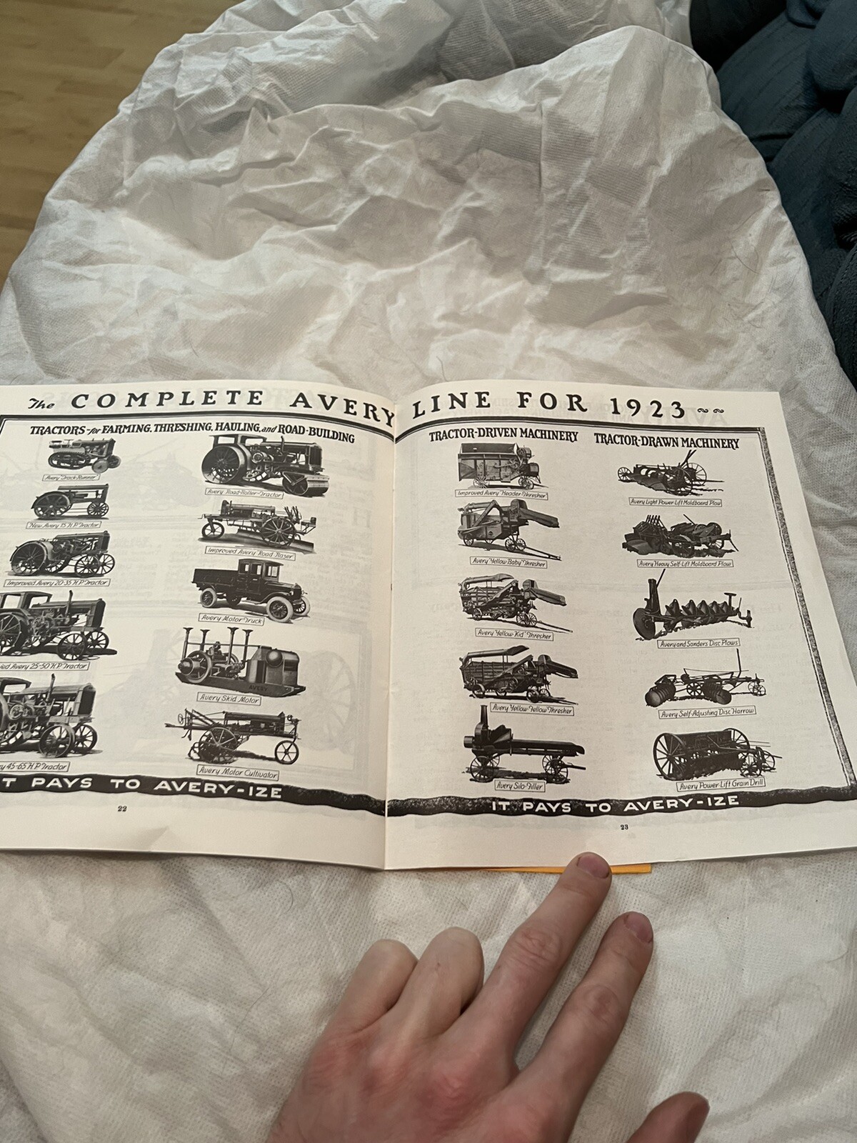 THE 1923 AVERY COMPANY AVERY LINE CATALOG VINTAGE ORIGINAL PRINT