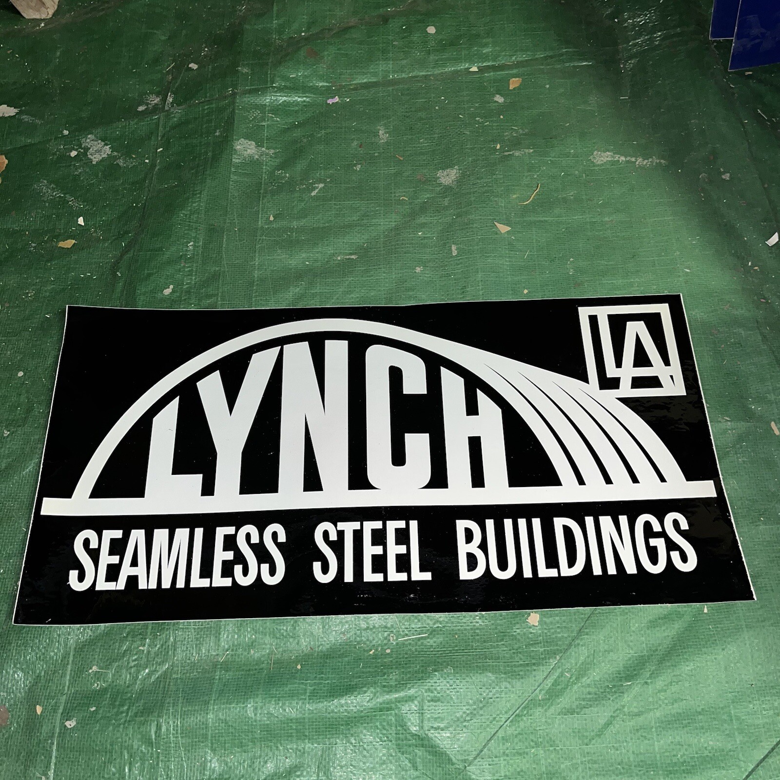 Vintage Lynch Seamless Steel Buildings – Sticker Decal 12”x24”