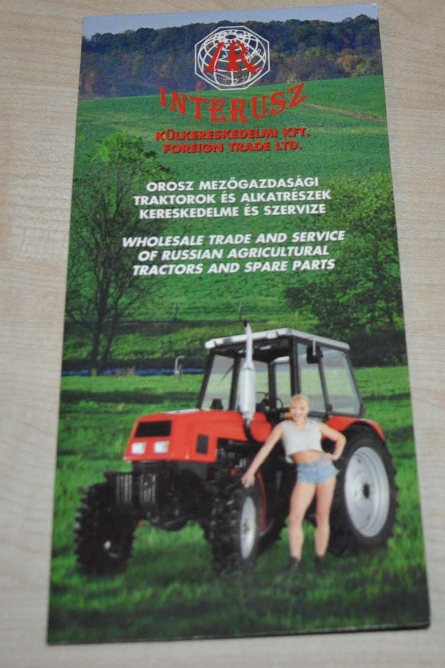 Interusz LTZ VTZ Tractor Russian Brochure Prospekt Hungary