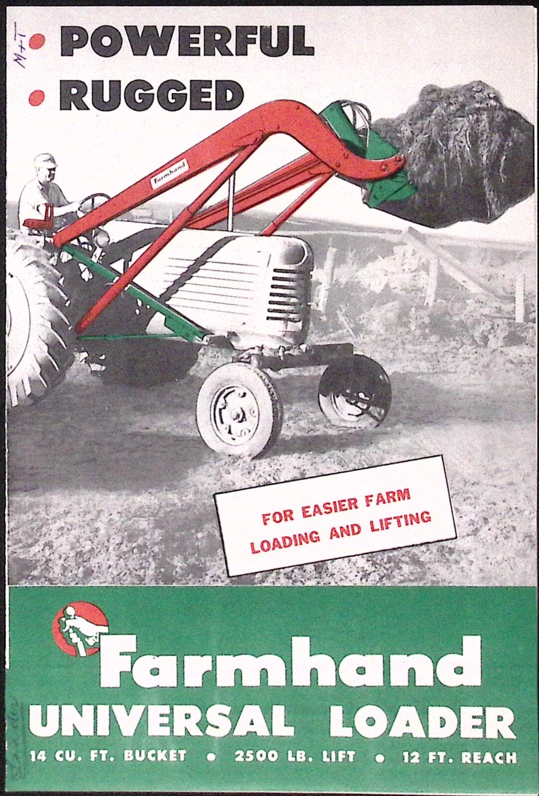 1950s Farmhand Universal Loader Dealer Brochure The Farmhand Co Hopkins MN