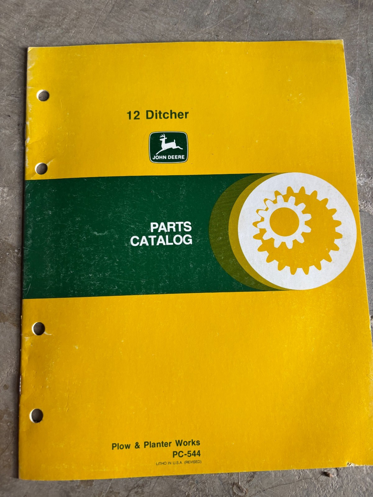 John Deere 12 Ditcher Parts Book Manual AMIL26 no3
