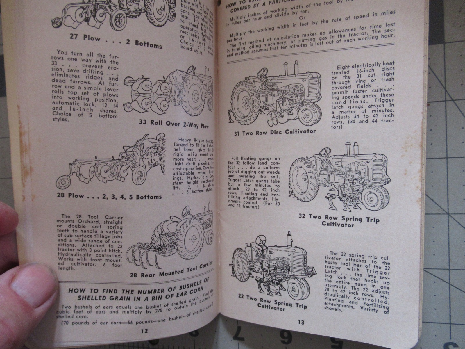 Massey – Harris Farmers Handy Guide 1952 – 1953 Booklet