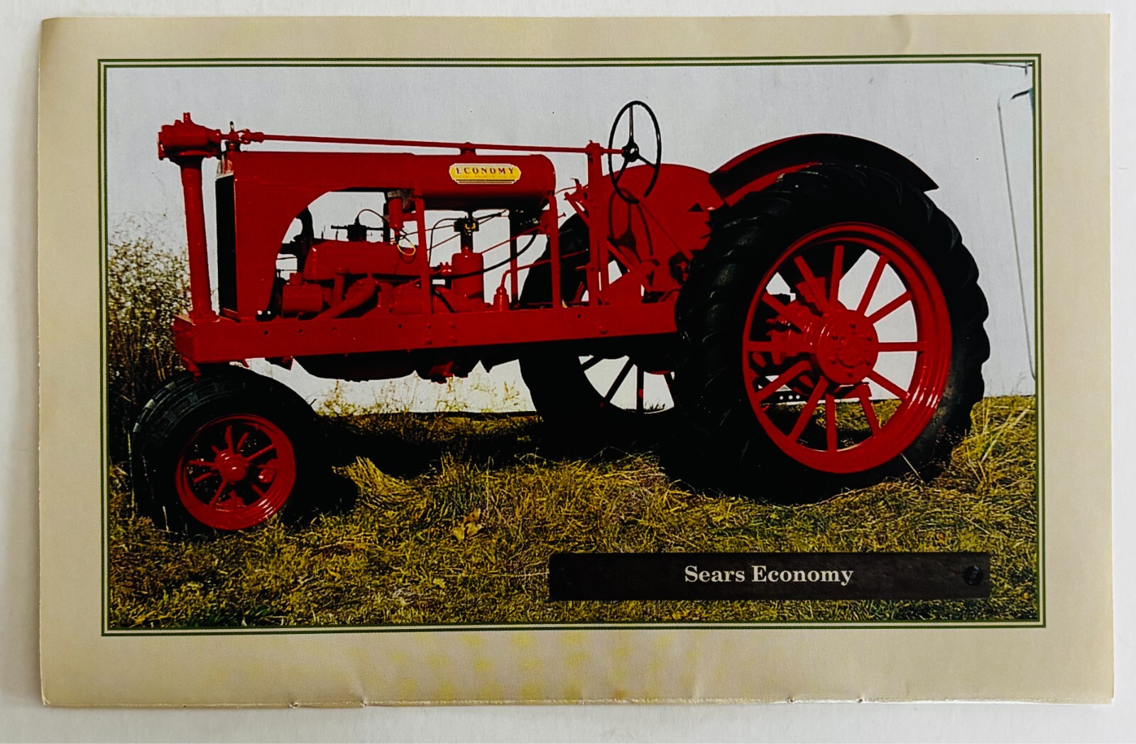 1938 Sears Economy Antique Tractor 1970-80s Book Print Agriculture Farming C80B