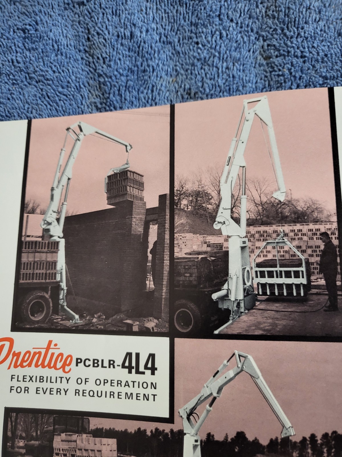 Vintage Prentice Hydraulics Inc. BLOCK UNLOADER Crane Lift Loader BROCHURE WI.
