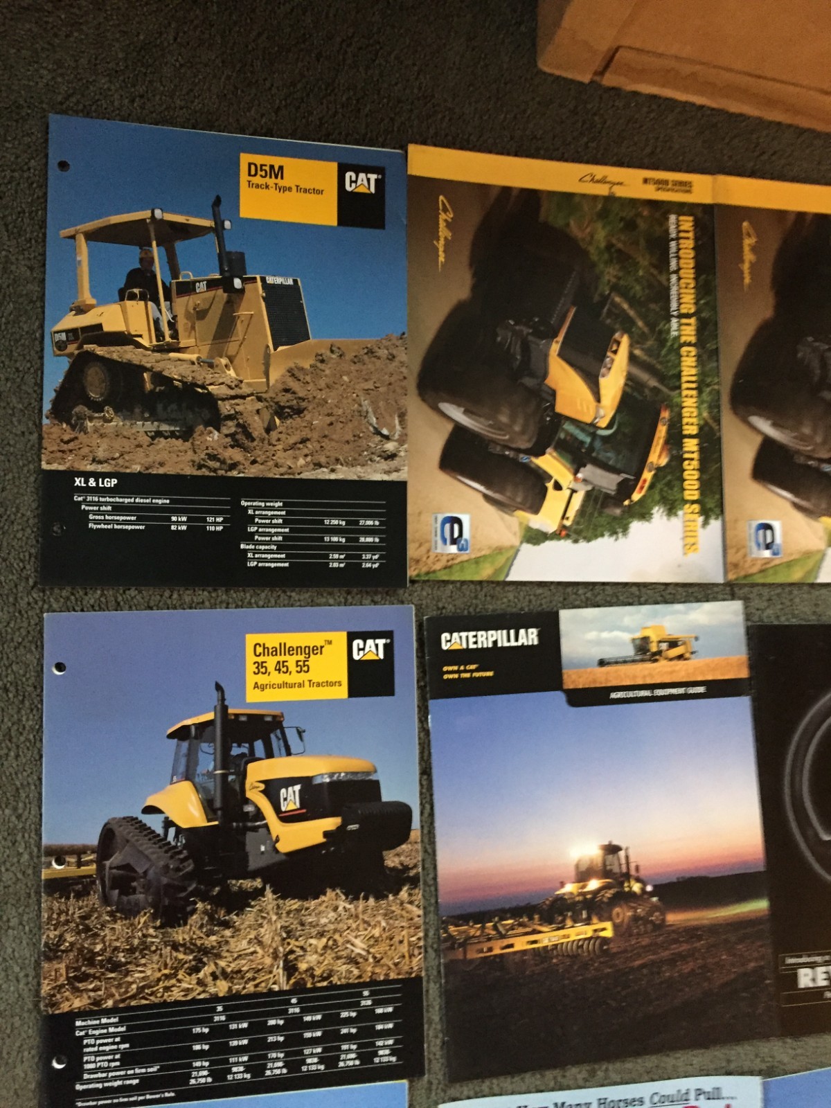 MASSIVE Lot of 43 Caterpillar CAT Industrial equipment brochures Literature