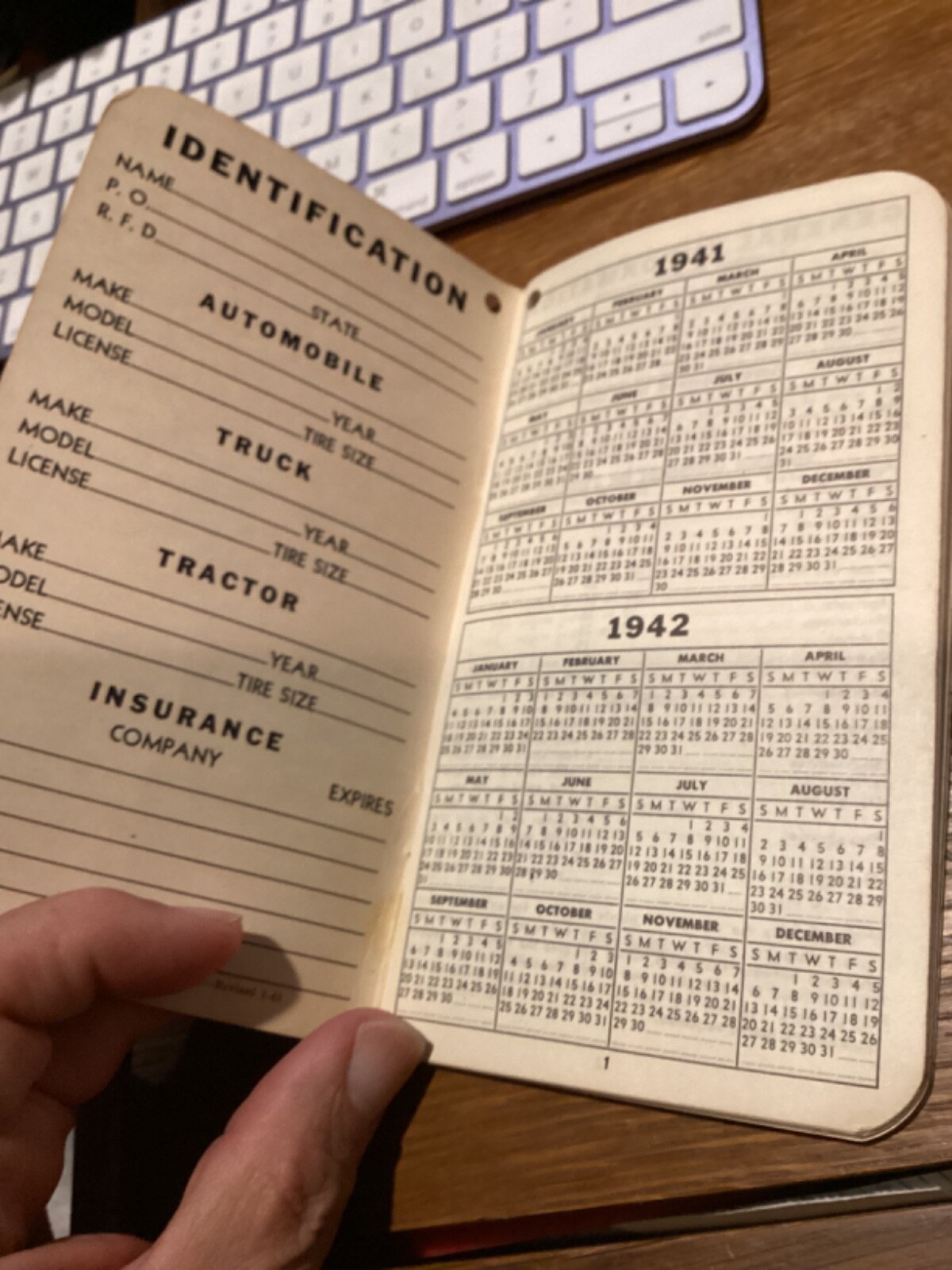 FIRESTONE FARM GUIDE BOOK 1941/42 CLEAN UNUSED DIARY