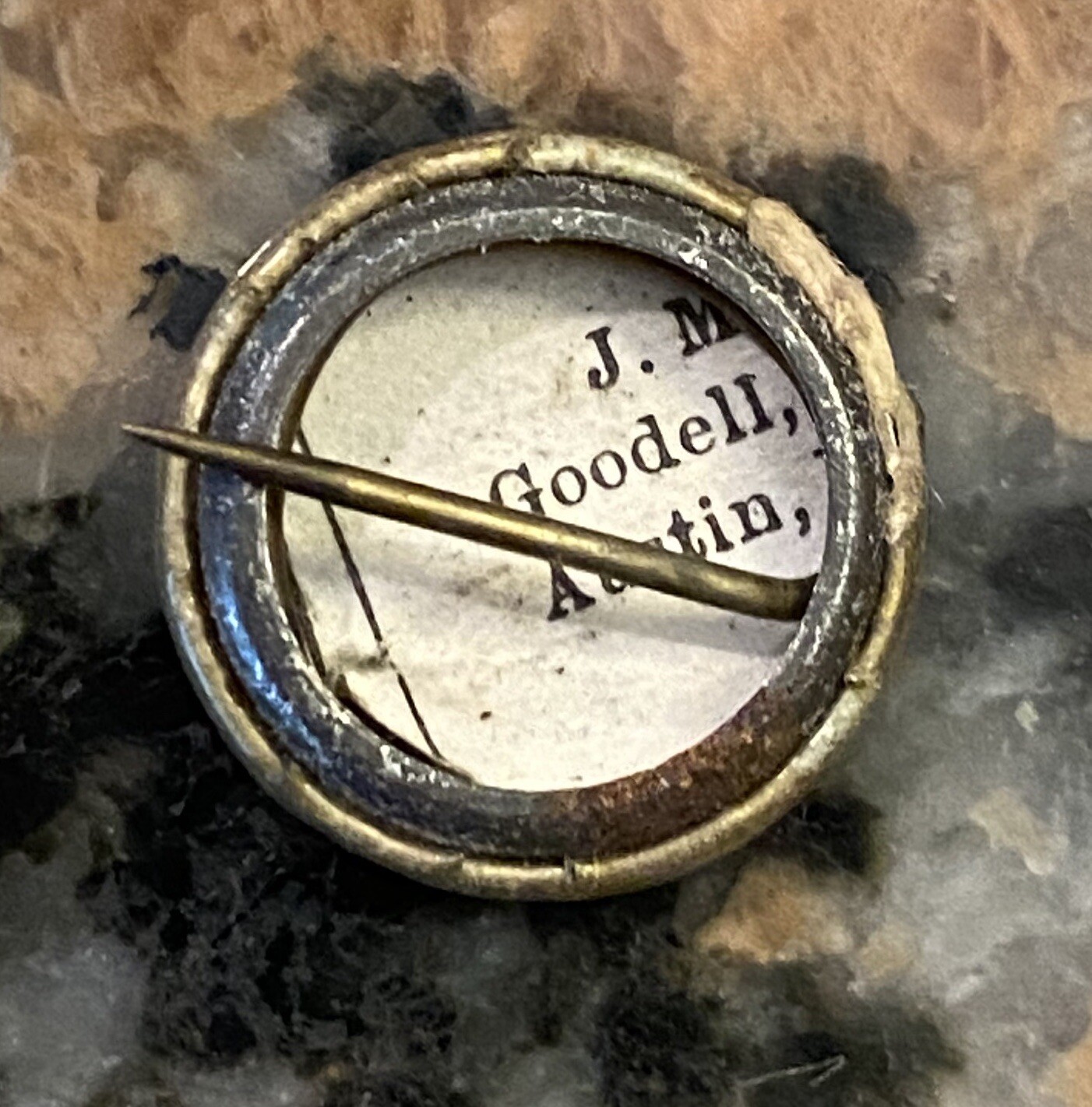 1880 To 1910 Granger Farm Organization Celluloid Pinback 5/8”