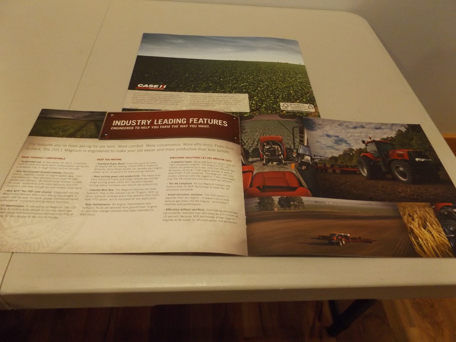 2-pc. CASE-IH MAGNUM SERIES TRACTORS, # CIH7301001 2010, CIH4261003 2010