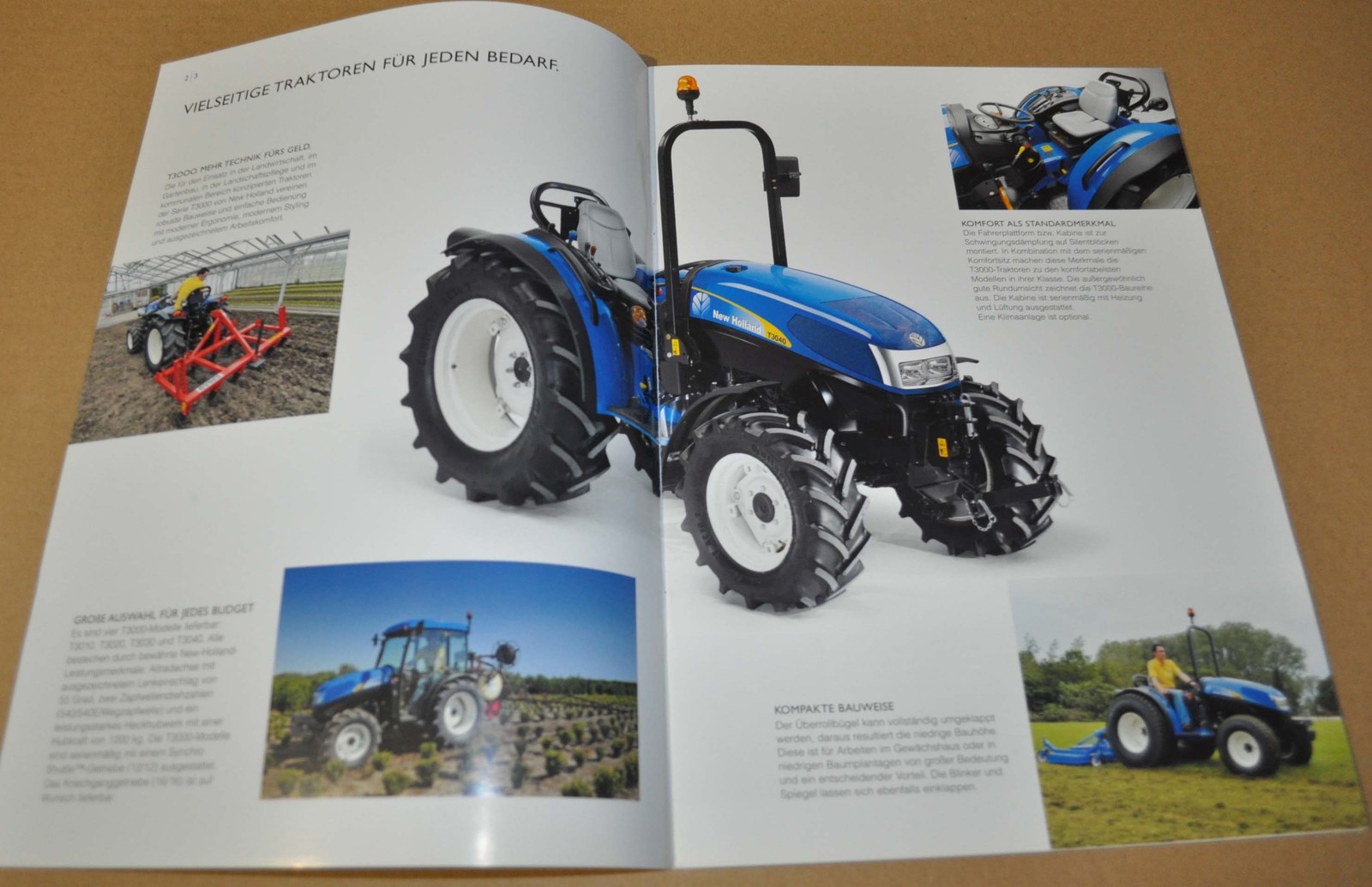 2015 New Holland T3000 Tractor Brochure Prospekt DE