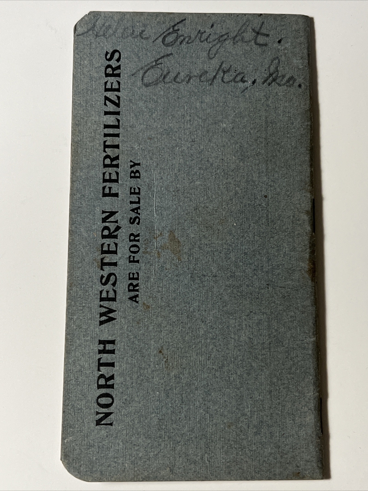 1907 antique NORTH WESTERN Animal Bone Fertilizers Date Book Agriculture