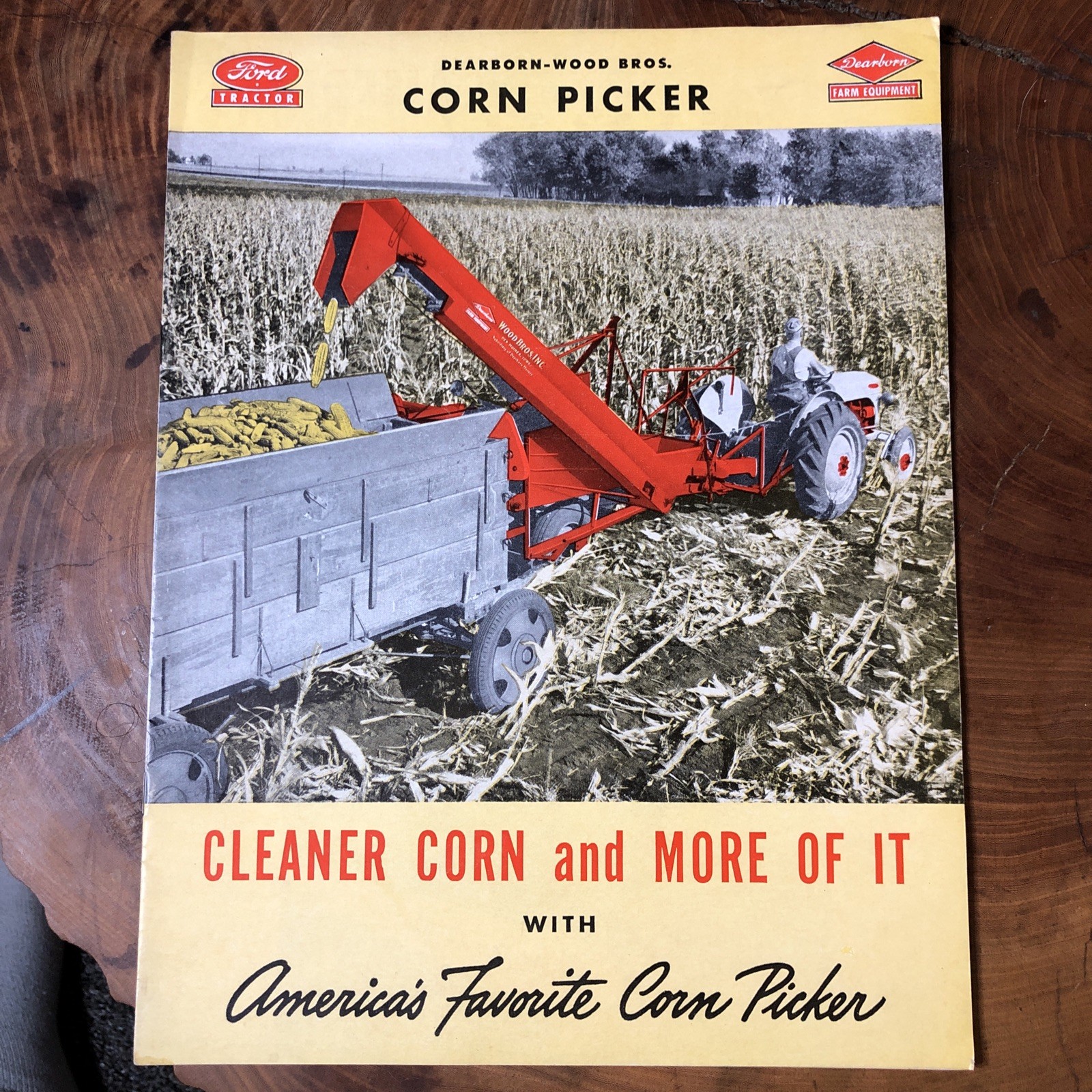 Ford Tractor Dearborn Wood Bros. Corn Picker Brochure