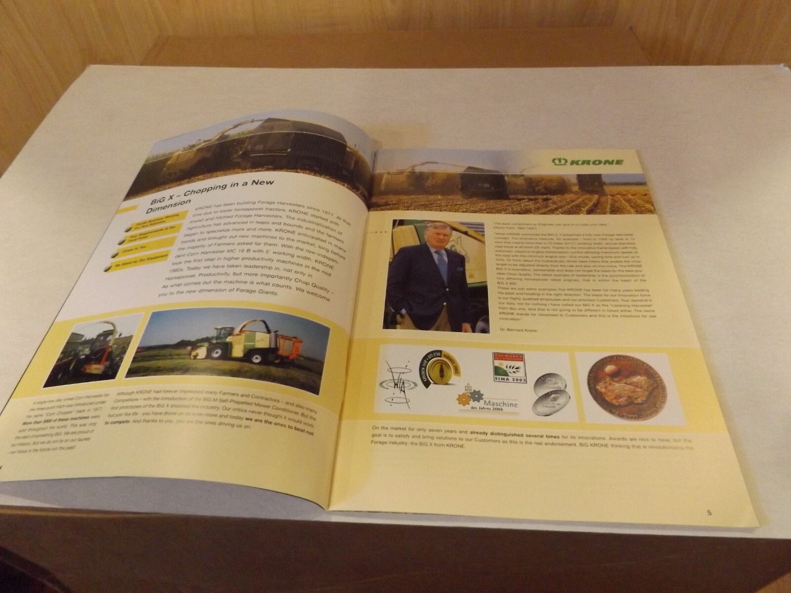 KRONE BIG-X THE FORAGE HARVESTER. LITERATURE # BIG X (EN) 02/08 080421