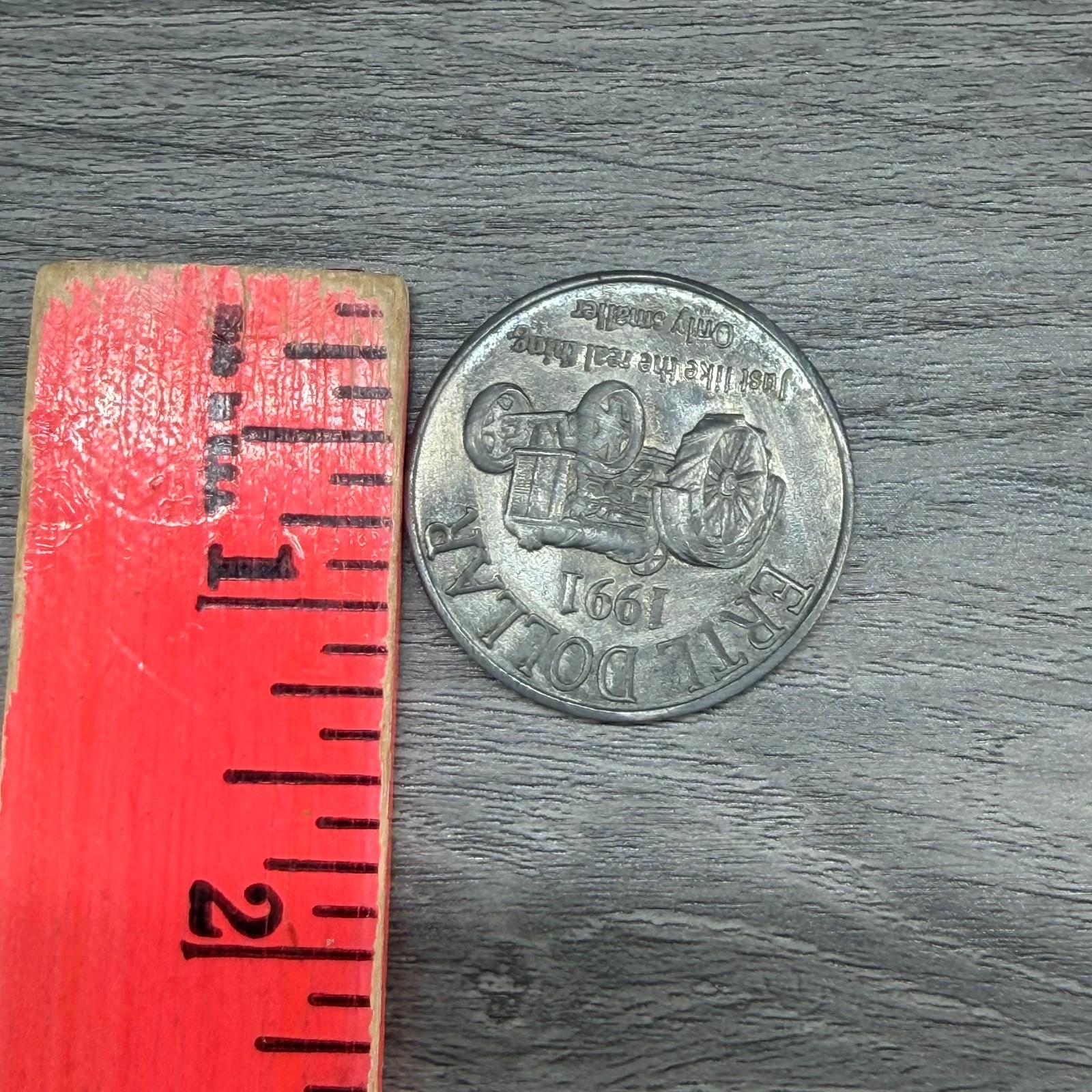 1991 ERTL Dollar Tractor Coin Token Farm Toy Promo Commemorative Piece VTG #2