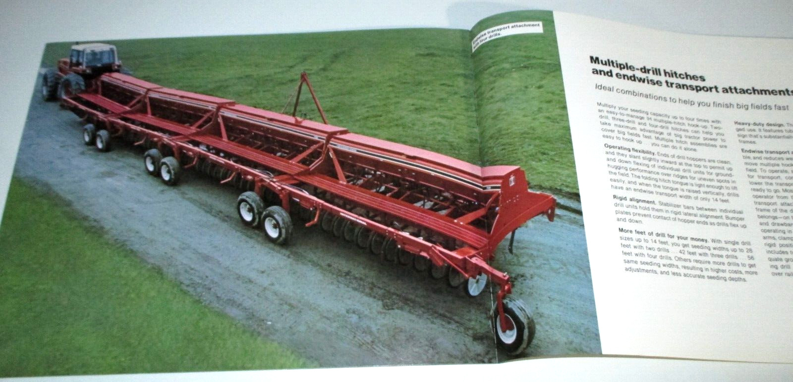*IH International 7100 7200 Shovel Press Grain Drills Sales Brochure Literature
