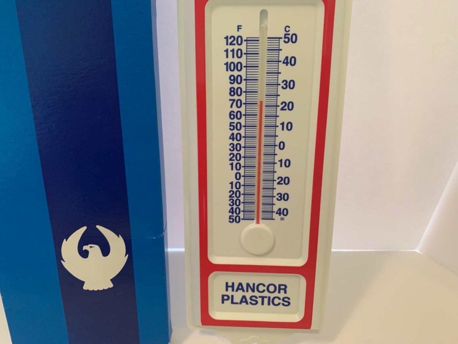Vintage Plastic Thermometer Ron evans ent Jackson, oh new