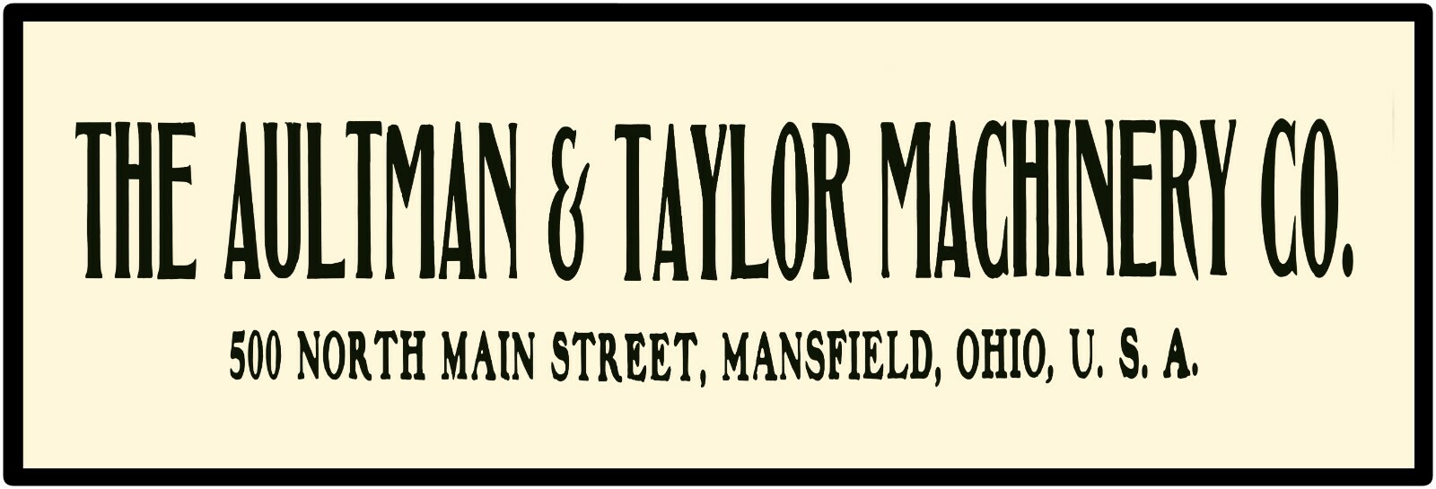 Aultman & Taylor Farm Machinery Sign – 12&Prime; x 36&Prime; USA STEEL XL Size – 4 POUNDS!