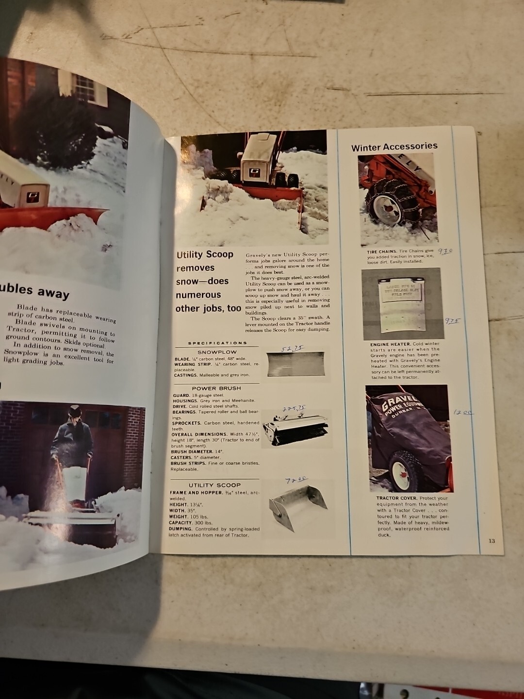 Vintage 1964 Gravely Tractor Lawnmower Dealer Sales Catalog