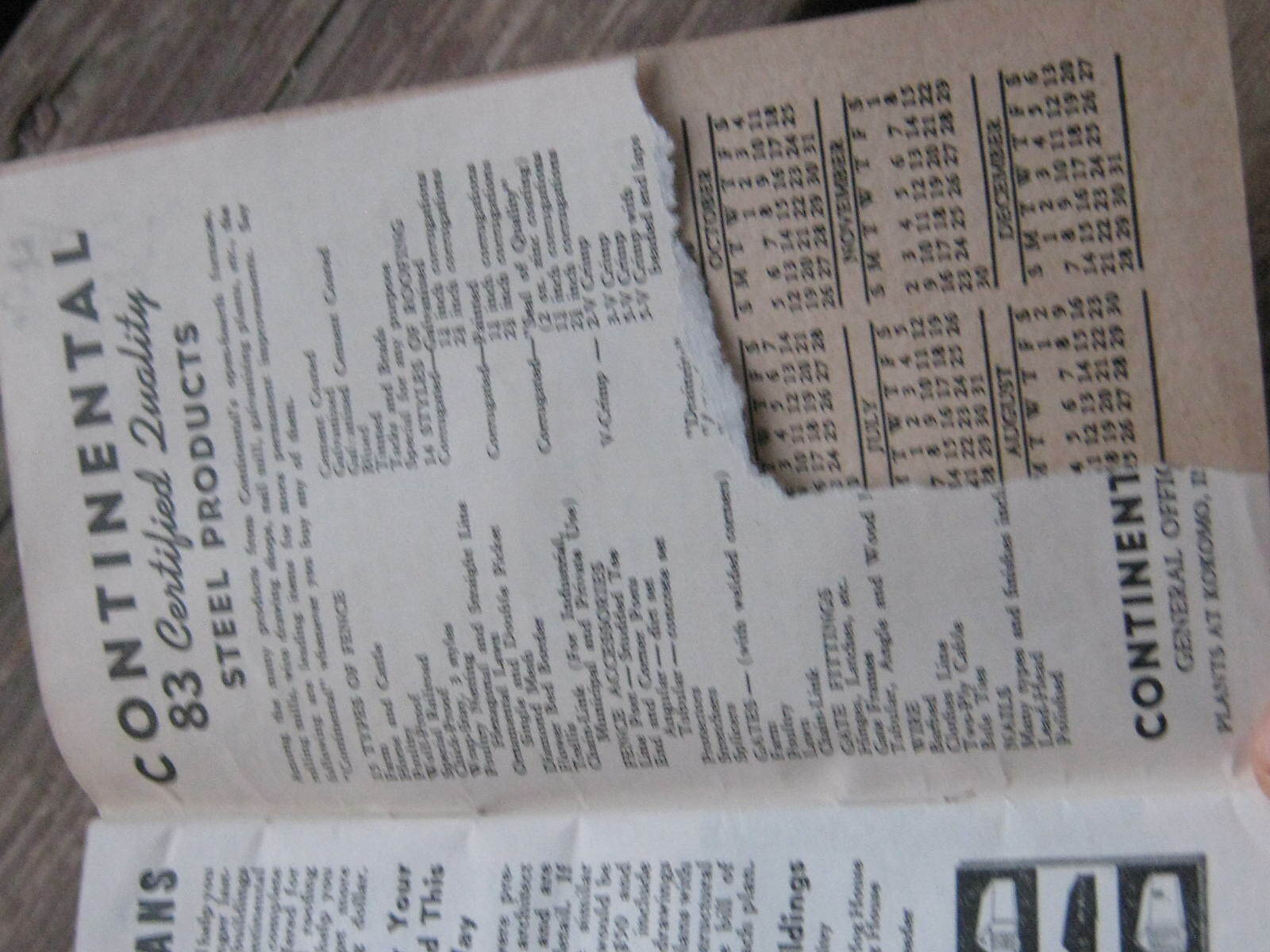 Used 1940 Farm & Livestock Record Book MERKEL Bros Hardware Co Quincy Illinois