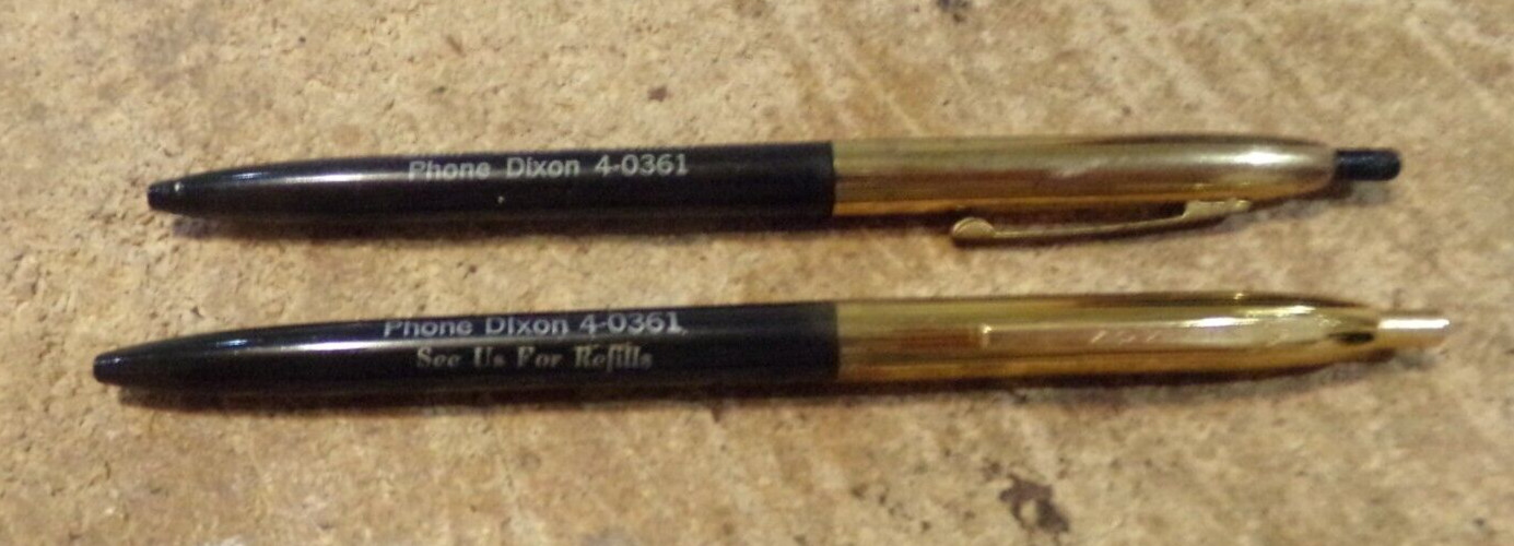 2-lot vintage eldena dixon co-op dixon,il. pens in good shape used