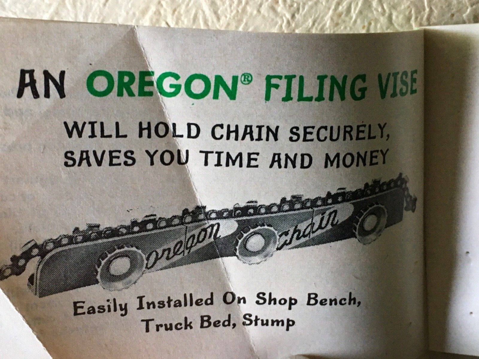 1954 Oregon Chipper Chainsaw Co Instruction Booklet Advertising Portland