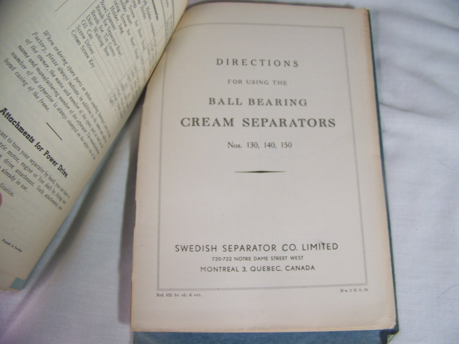 c1949 VINTAGE VIKING CREAM SEPARATOR ADVERTISING BOUND INSTRUCTION MANUAL LOT
