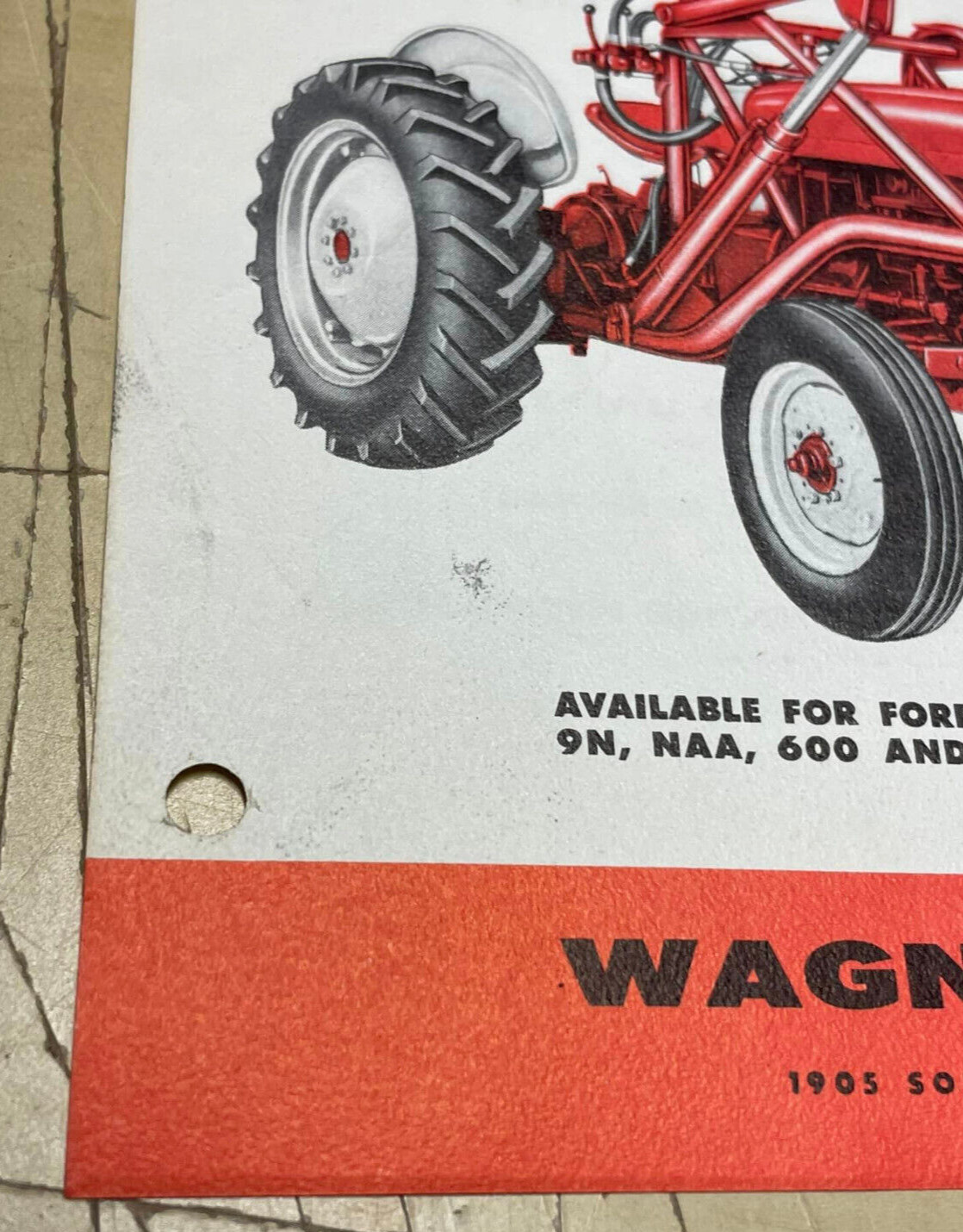 Vtg Wagner Iron Works Power Loader Tractors Model 110-D 110-S 1-Page Print Ad