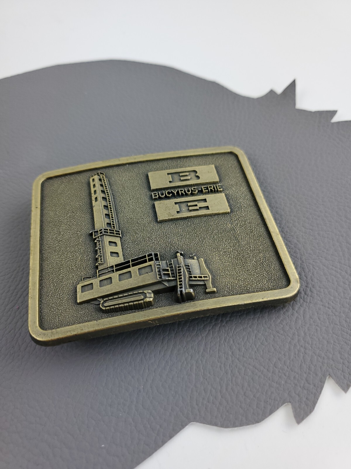 Bucyrus Erie Heavy Construction Equipment western belt buckle