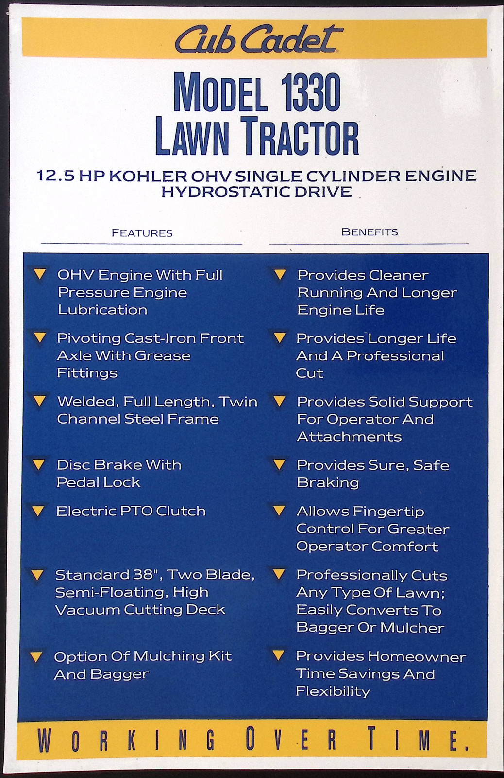1999 Cub Cadet Dealer sales lot: Dealer Price List, The Big Event price list, Mo