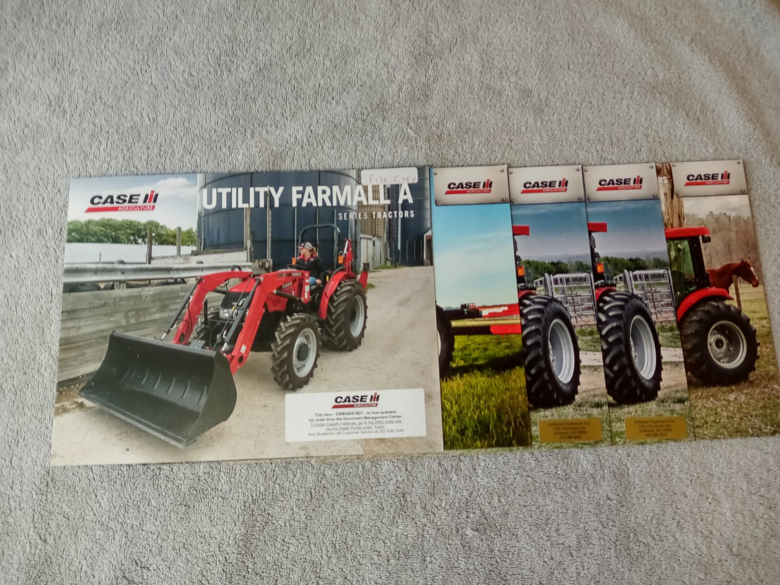Case IH Farmall A B Series Tractors Sales Brochure. Lot Of 5 Assorted Brochures.