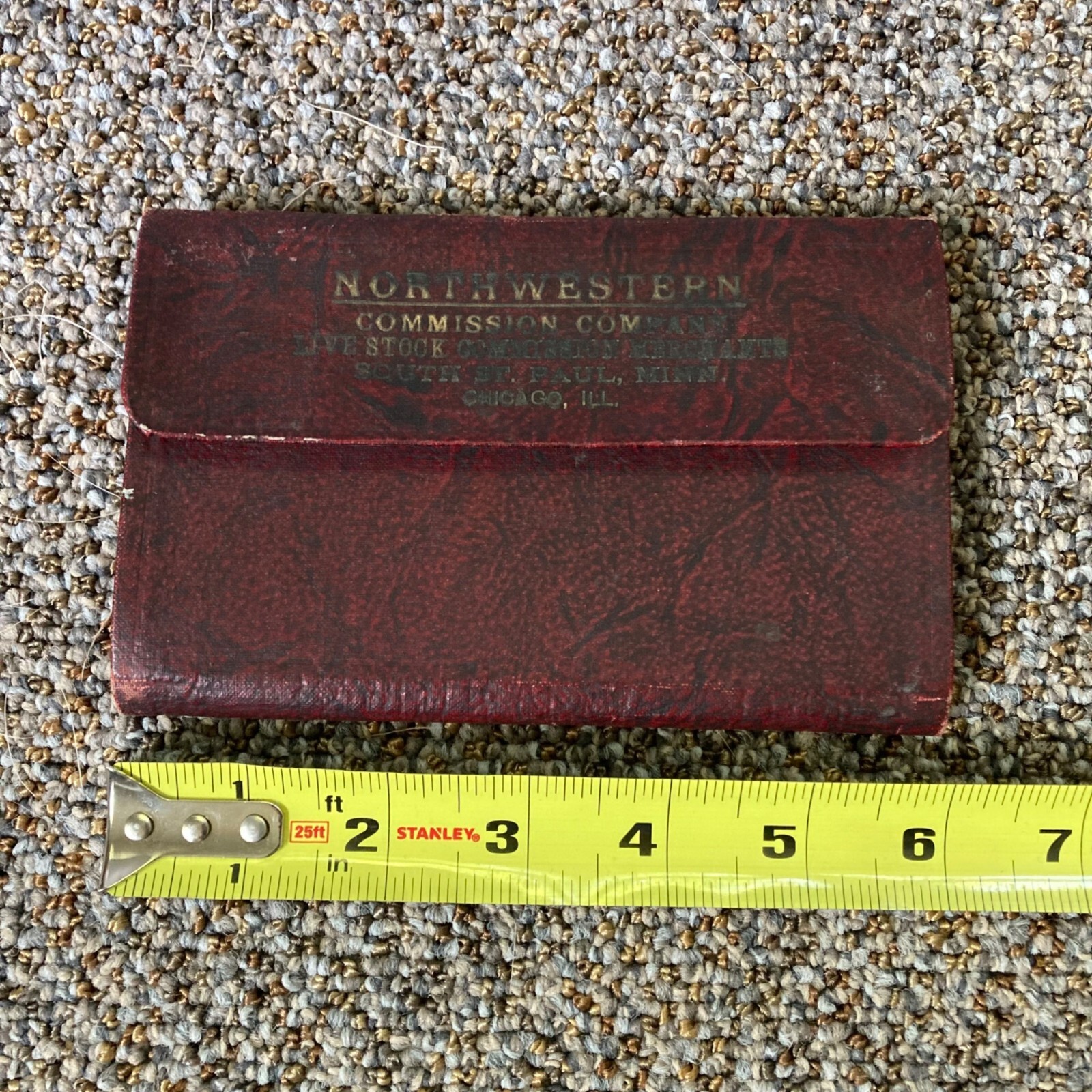 Vintage Northwestern Commission Company Livestock Ledger Receipt Book 1927-1928