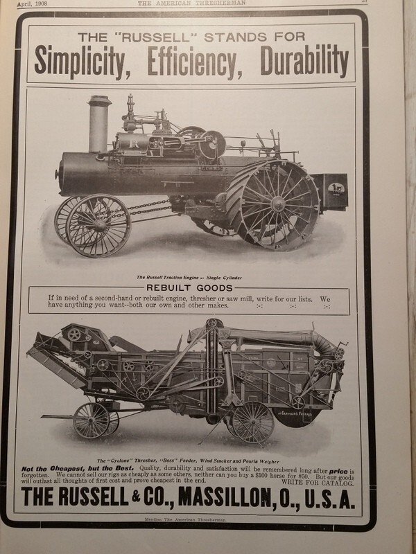 1908 The American Thresherman Complete Magazine Madison WI Many Great Ads !