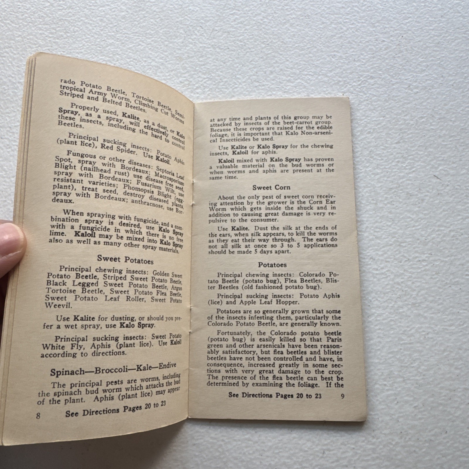 The Kalo Company How To Control Insects Without Arsenic, Lead, Copper Booklet