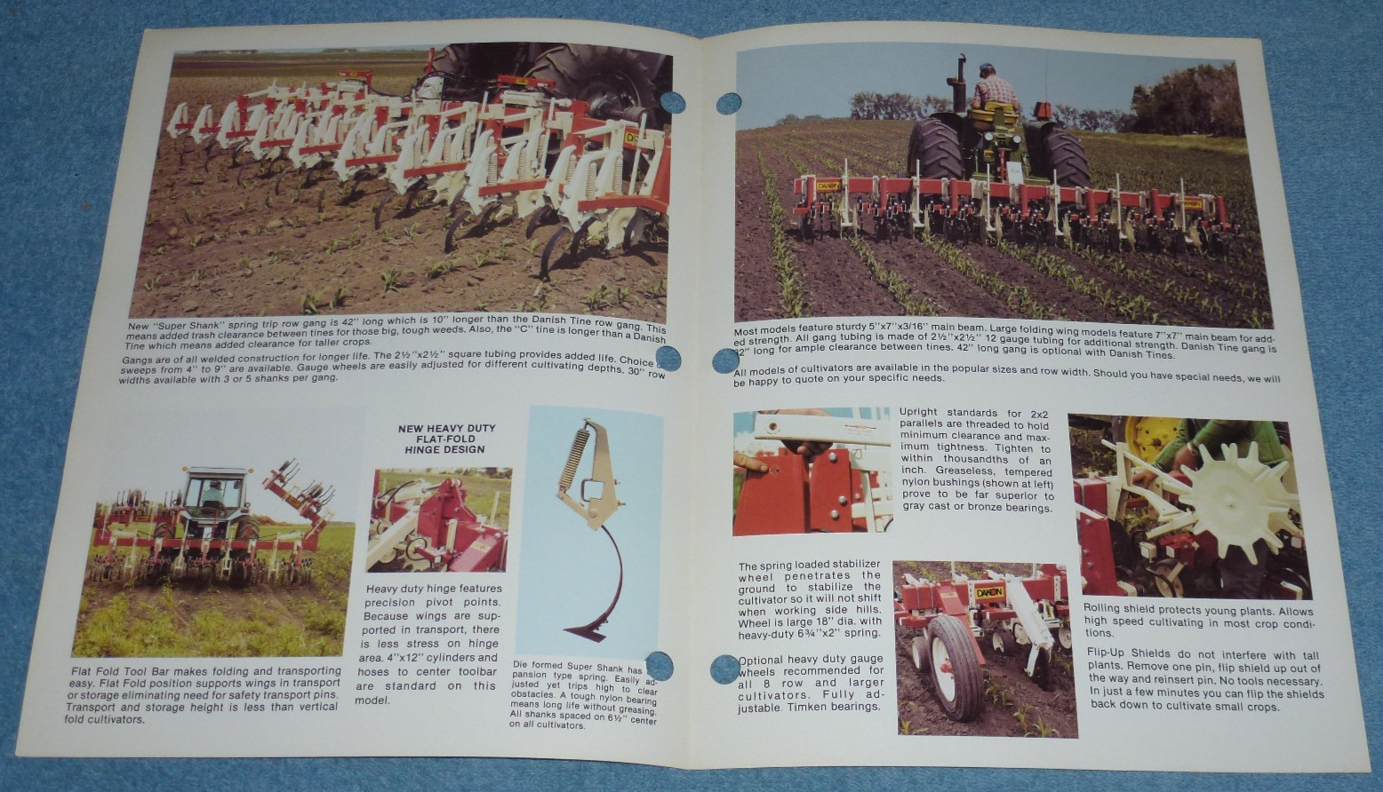 Vintage Tebben Row Crop Cultivators Farm Equipment Brochure Specs