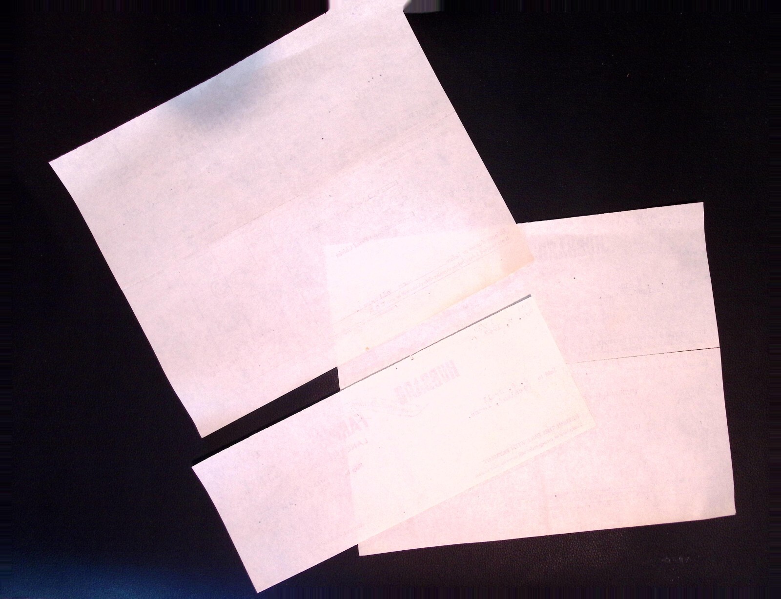 Hubbard Farms Inc. Lancaster PA Chicken Breeding Invoices 1949 Lot of 3