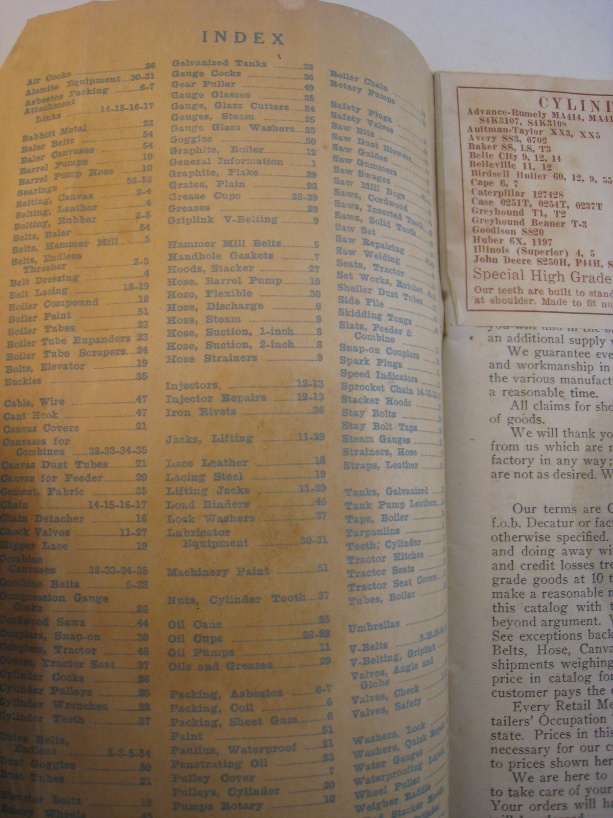 11947 Hudson farm equipment catalog thresher, machinery supply John Deere+