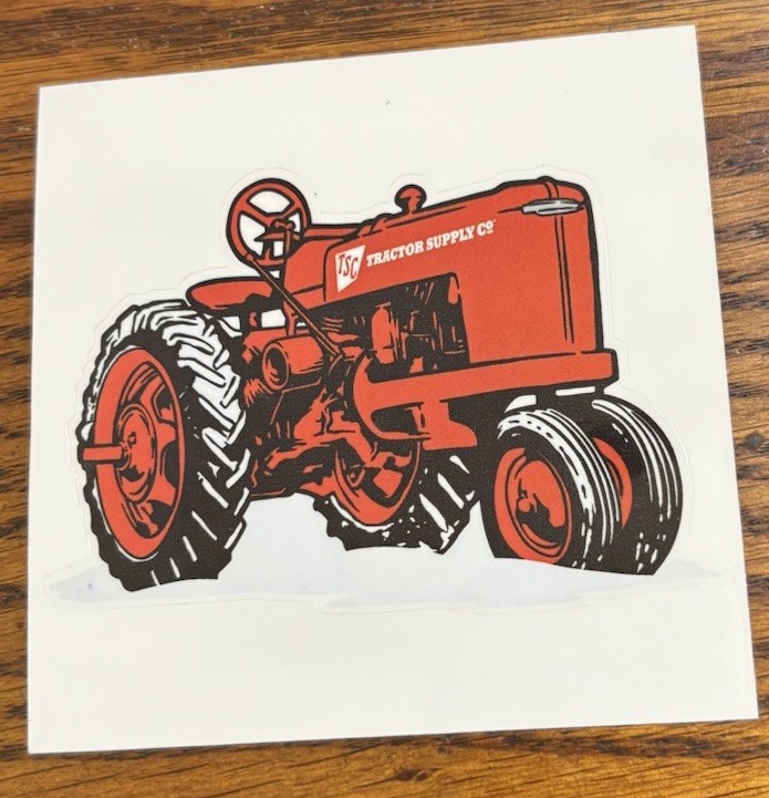 Tractor Supply Red Window Laptop Sticker Decal Neighbor’s Club New