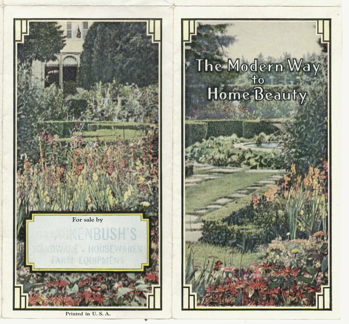 vintage folder VIGORO Fertilizer Lawn Garden Care Quackenbush Hardware Eugene OR
