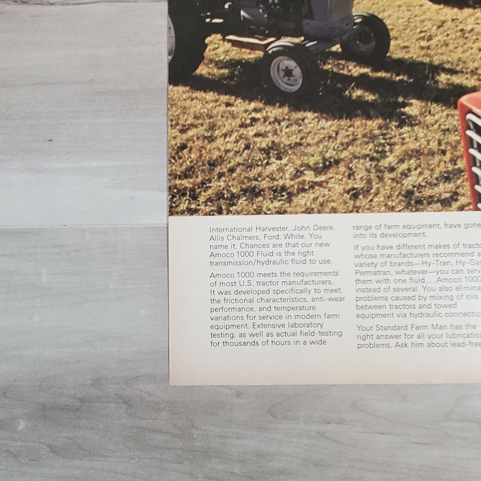 Original 1975 Advertisement Ad Standard Oil Transmission America&rsquo;s Tractors