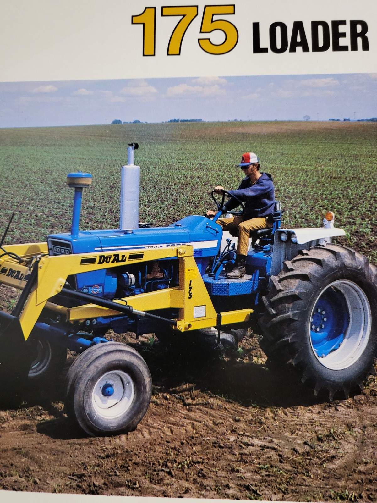 DUAL 175 Tractor Front LOADER BROCHURE Ford John Deere J I CASE Sioux Falls, SD.