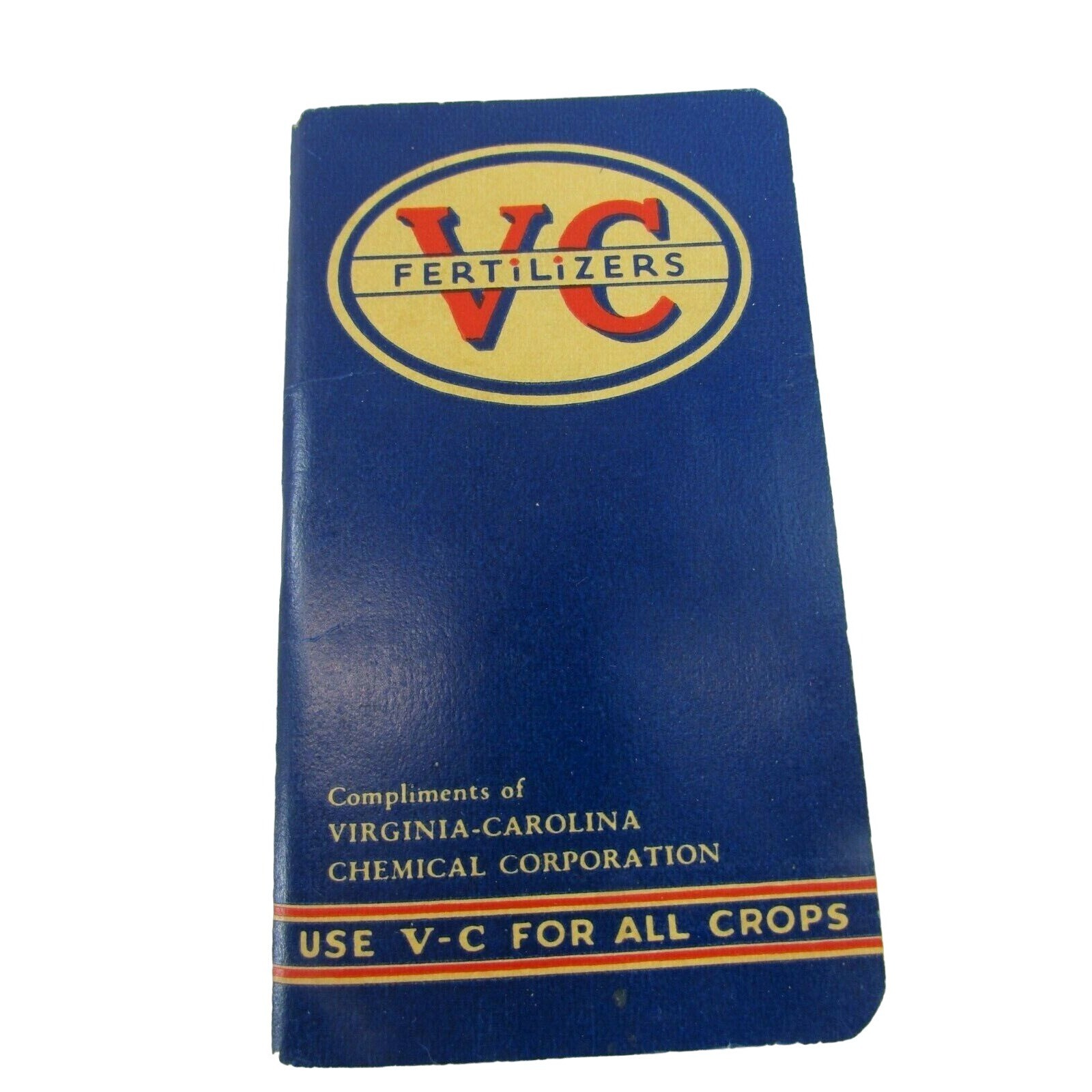 VINTAGE 1940&rsquo;s VC FERTILIZERS NOTEBOOK VIRGINIA CAROLINA CHEMICAL Co 32453