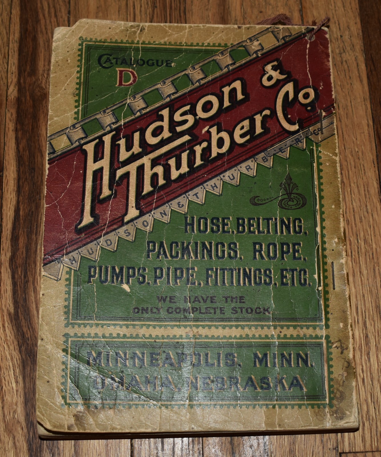 Antique HUDSON & THURBER Co Thresher Farm Omaha Minneapolis Hardware Catalog