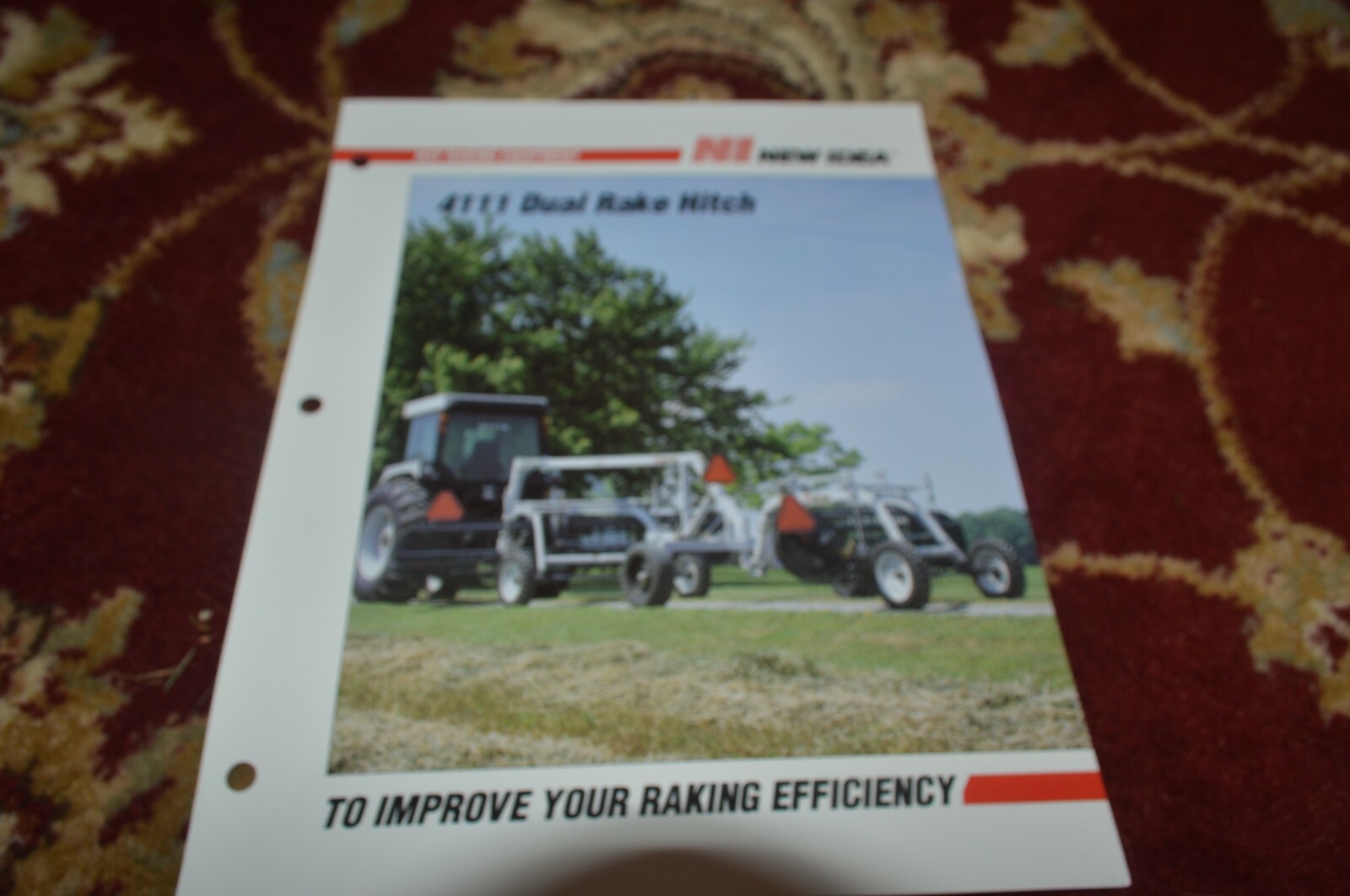 New Idea 4111 Dual Hitch Rake Brochure BASE