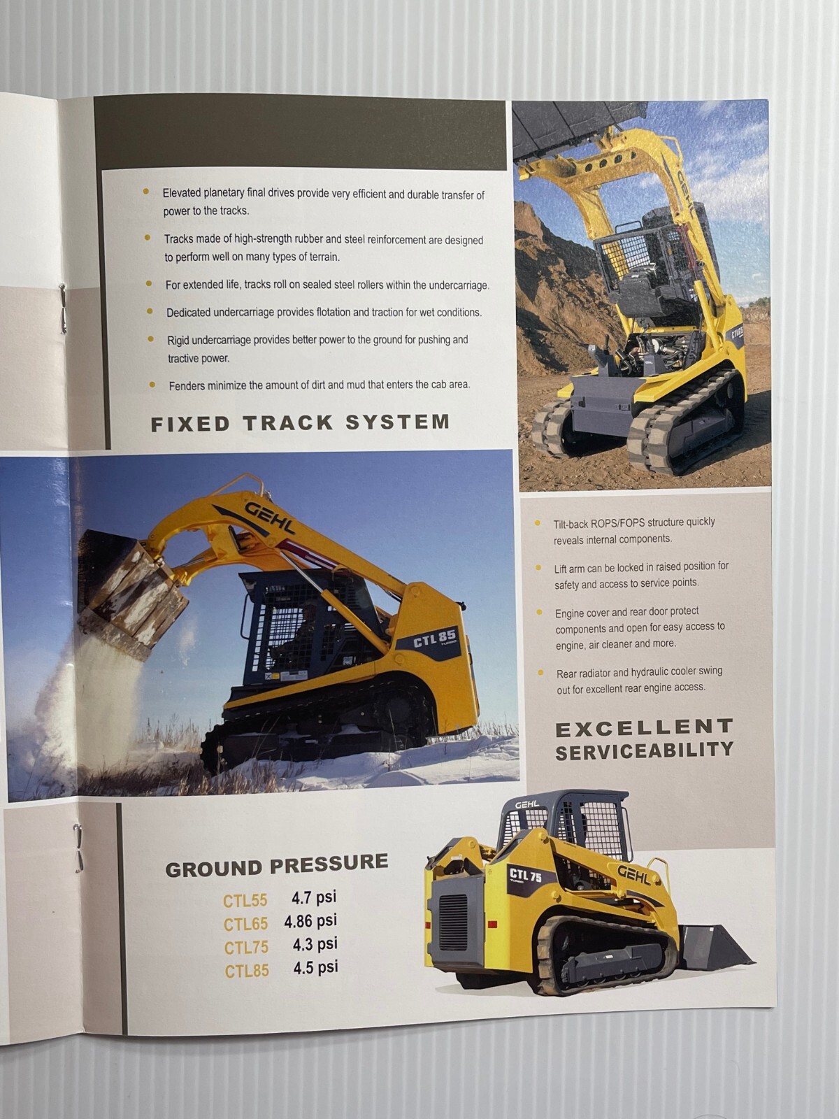 GEHL Compact Track Loaders Sales Brochure *2008* (Showroom Sales Book)