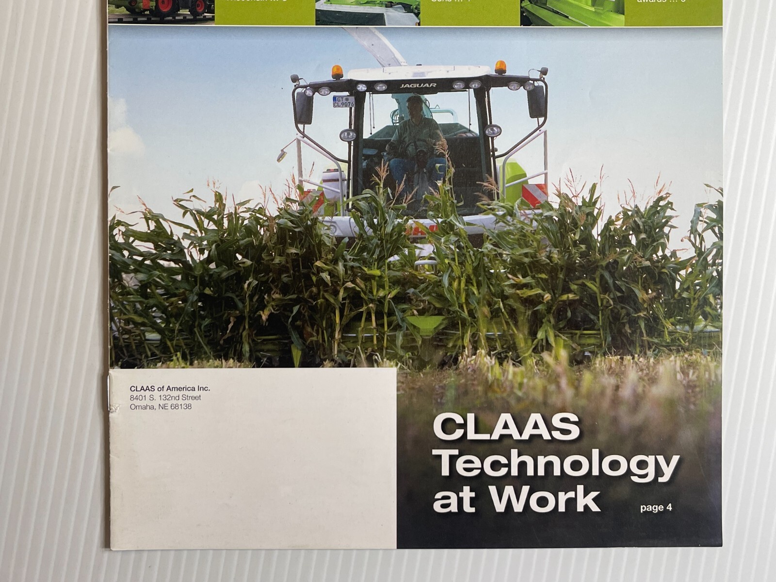 CLAAS – Technology At Work Sales Brochure *2008* (Showroom Mailer Brochure)