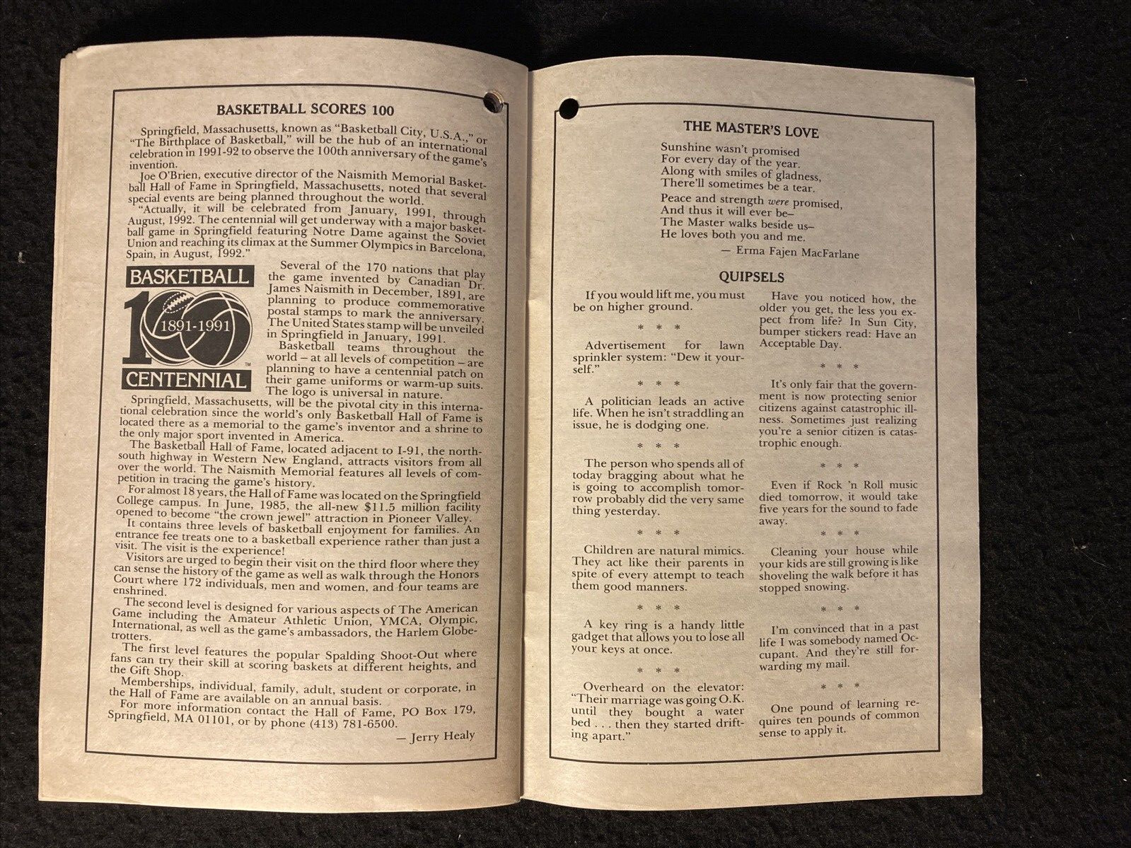 1991 Farmers Almanac from IGA Stores Vol 174 Planting Calendar Agricultural Plan