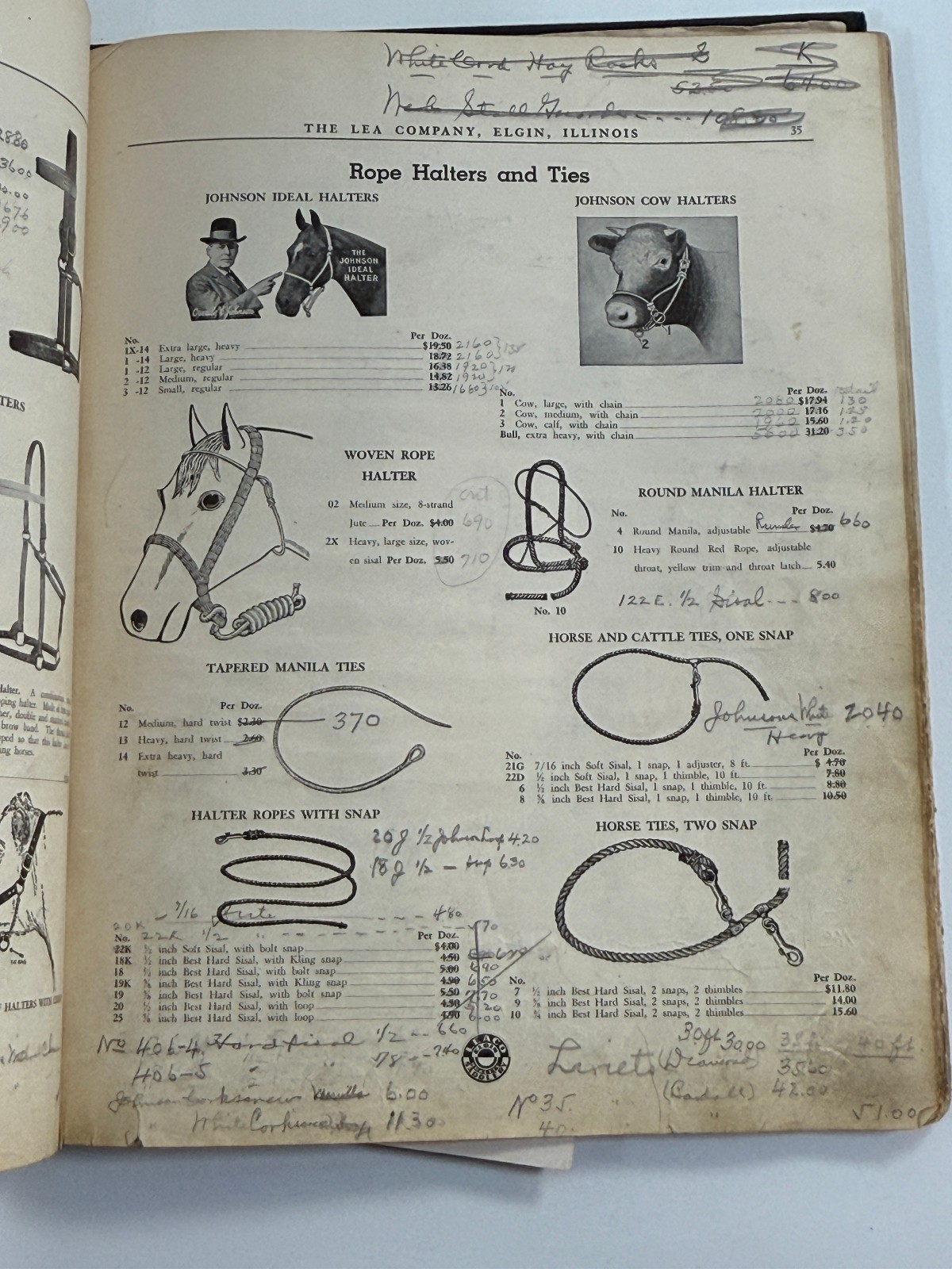 RARE 1890 Lea Co Horse Harness & Implement Catalog Book Saddles Elgin Illinois