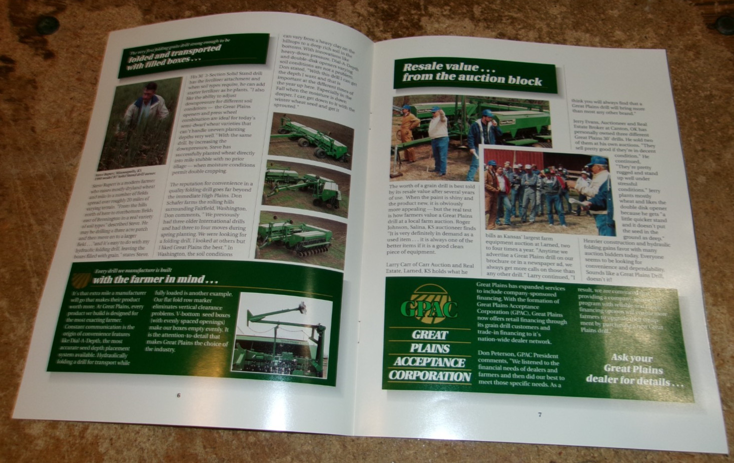 1992 great plains farmers know magazine in good shape used